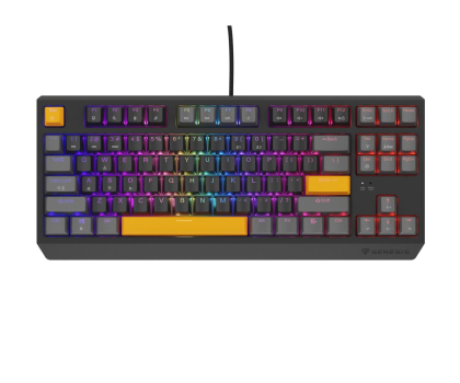 Klawiatura Genesis Thor 230 TKL Anchor Gray Positive US Outemu Red NKG-2081